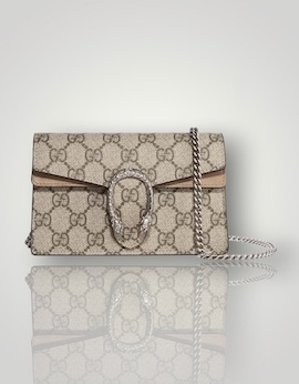 GUCCI Dionysus super mini printed coated-canvas and suede shoulder bag