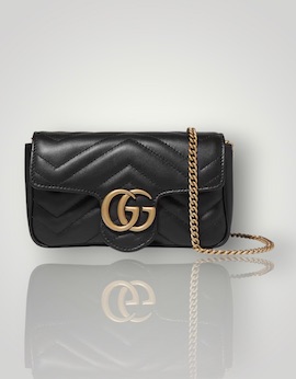 GUCCI GG Marmont super mini quilted leather shoulder bag