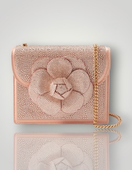 OSCAR DE LA RENTA Tro mini crystal-embellished satin shoulder bag